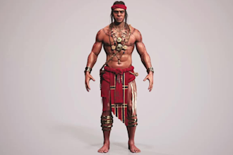 create custom 3d character for unity or unreal engine