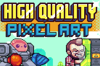 do high quality pixel art and animations