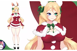 design anime 2d vtuber model live2d rigging streaming rig vtuber art commission
