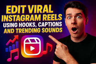 edit hook based viral reels editing with captions and trends