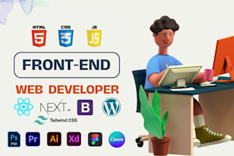 be front end web developer in react js