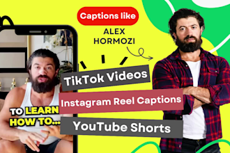 edit instagram reel captions, alex hormozi captions, tiktok