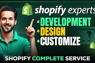 do shopify store design, shopify theme development, shopify app development