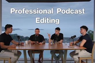video podcast, zoom podcast editing, professional multi camera montage