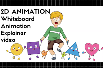 create 2d animated explainer video, animated stories, commercial videos