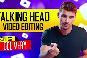edit talking head videos in iman gadzhi style or podcast videos