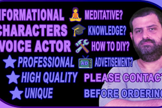 voice a variety of informational voice types