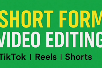 edit viral engaging short videos for tiktok, instagram or youtube shorts