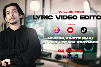 make animated lyric music video