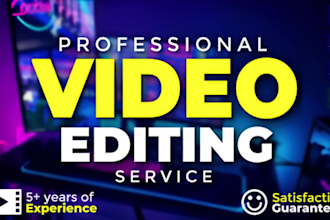 professionaly edit event videos, party recap, real estate, car and travel videos