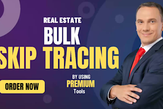 do bulk skip tracing for your real estate business