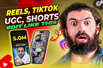 edit tiktoks, reels, ugc videos or shorts with captions