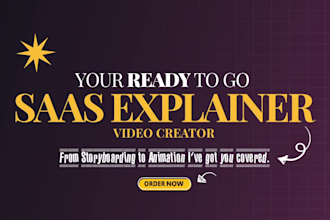 create a saas explainer video and saas product video