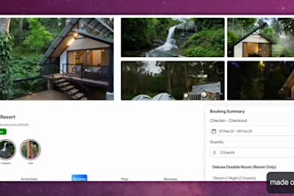 build a professional hotel booking website for hotels, motels and airbnb