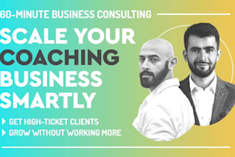 be your growth business consultant for your coaching business