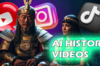make epic history ai shorts, reels and tiktoks for your page