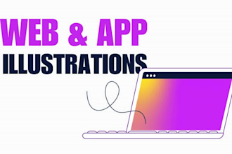 create vector illustrations for websites, apps and developers
