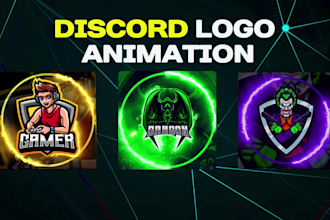 make discord logo animation animated discord server banner and youtube intro