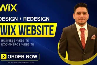 design or redesign wix ecommerce website or wix business website