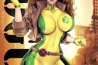 draw a comic cover girl pinup sfw nsfw