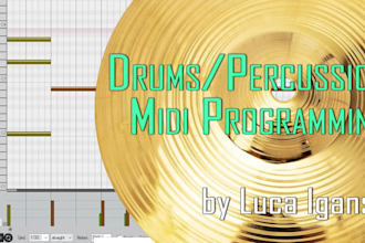 program a midi drum track for you with 15 years of experience