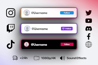 make call to action social media lower thirds