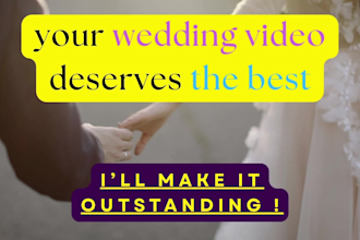 do wedding or love video editing cinematically