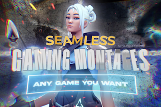 edit a seamless valorant, pubgm, and any gaming montages
