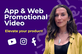 create professional app and website promo explainer video