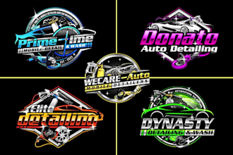 do auto detailing, mobile detailing, auto dealership and car wash logo