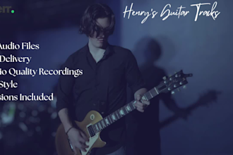 record HQ electric guitar tracks for your funk, rock, pop song