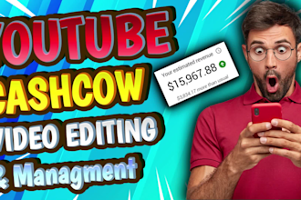 edit youtube cashcow videos and faceless videos