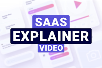 create saas explainer video or saas product demo video
