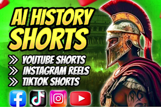 create faceless ai history shorts for youtube, tiktok, ads , cash cow