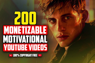 create monetizable motivational youtube videos