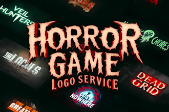 design horror theme logo
