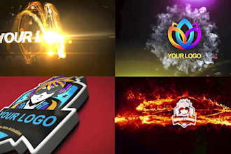 create 3d animated logo intro video