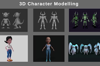 do 3d character modeling and rigging