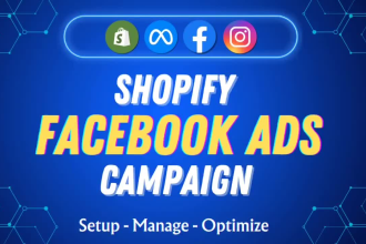 setup and run high sales shopify facebook ads campaign and fb carousel ads