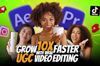 edit ugc videos, tiktok, instagram reels, shorts, social ads
