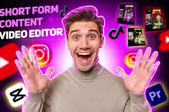 edit youtube shorts and videos, tiktok, instagram reels with trending captions
