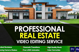 do professional real estate video editing