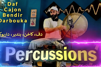 record the percussions such as daf cajon darbouka bendir and persian instrument