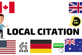 do manually 25 local citations for local business