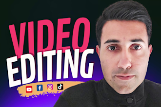 do professional video editing for youtube, social media