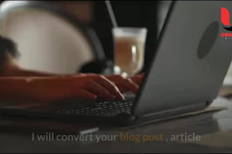 convert your article or blog post into amazing video