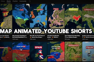 create map animated youtube shorts