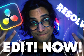 teach davinci resolve to create everything