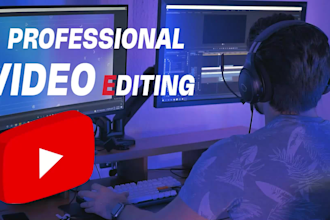be your professional youtube video editor using adobe premier