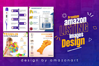 design amazon product listing infographic images
